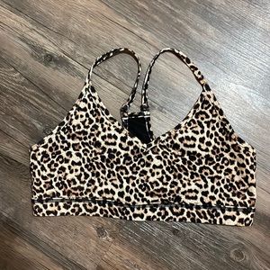 Zyia Active Brilliant Mesh Leopard Cheetah Leopard Print Sports Bra Activewear